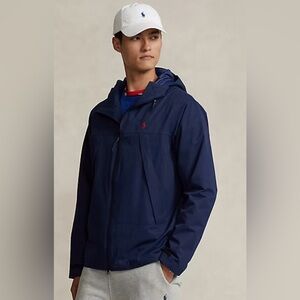 Polo Ralph Lauren Performance Hooded Jacket Water Resistant Navy Large
